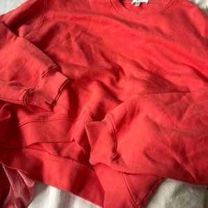 Agolde Pink Orange Cropped Crew Size Small